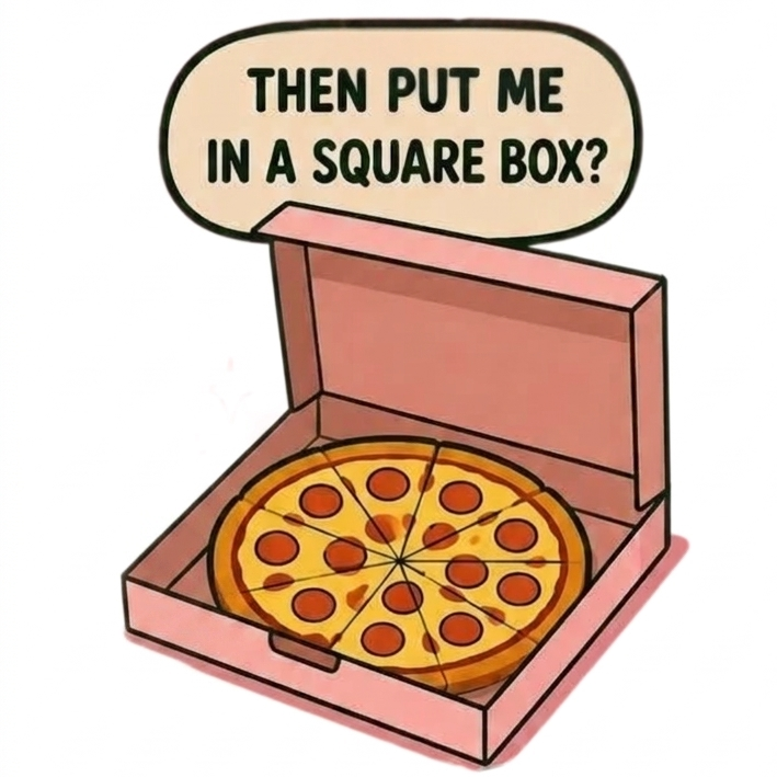 Then put me in a square box?